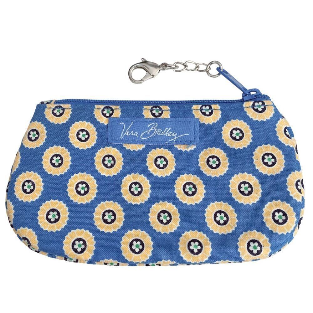 Blue & Yellow Vera Bradley Change Purse Key Chain